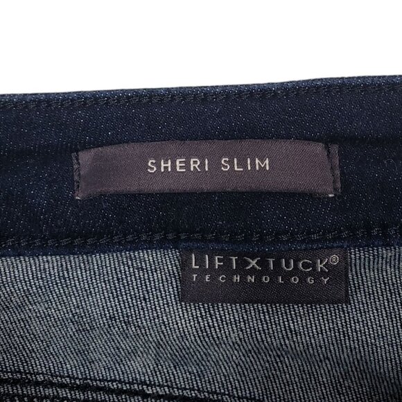 NYDJ Sheri Slim Jeans Womens 20W Lift Tuck High Rise Dark Wash - Picture 7 of 10
